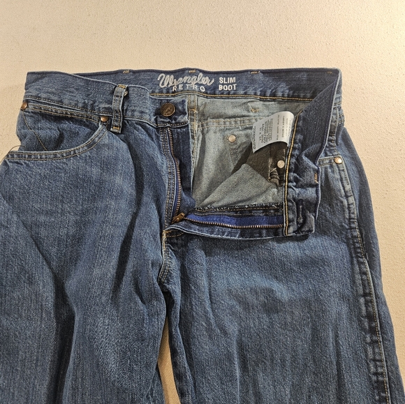 Wrangler Retro Slim Boot 31x34 Dark Wash - Picture 6 of 8